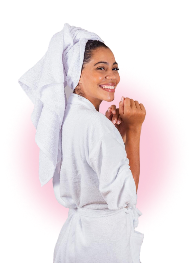 Photo d'une femme ayant reçu un soin